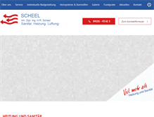 Tablet Screenshot of haustechnik-scheel.de